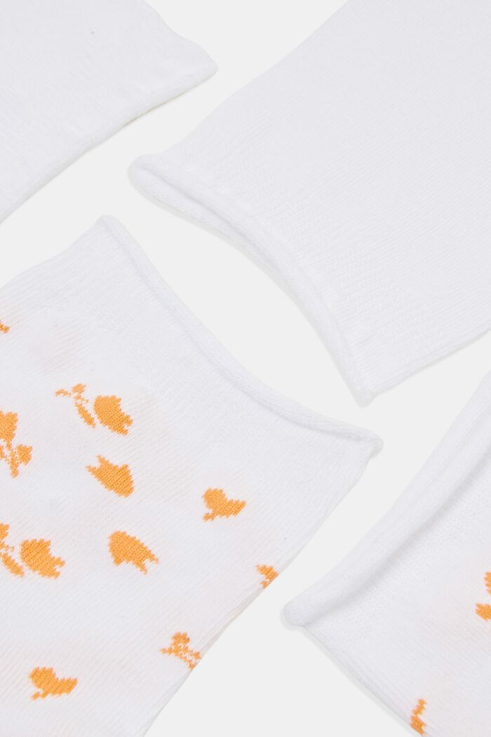 2er-Pack kurze Socken mit Blumenmuster