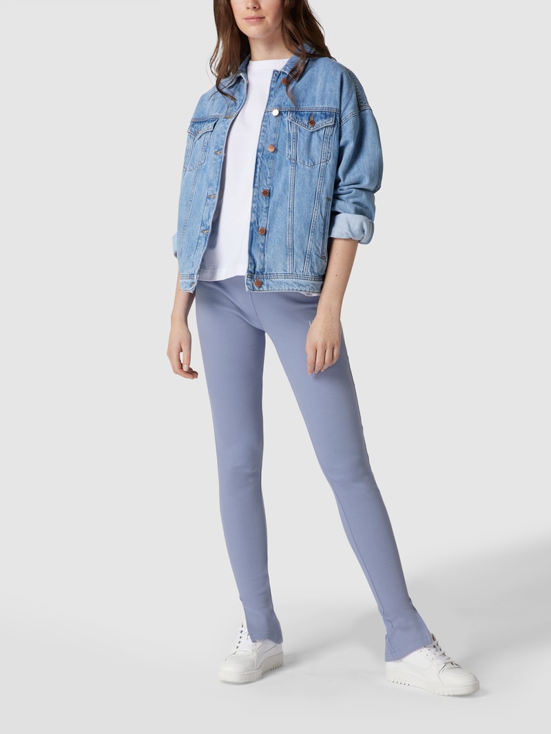 Leggings in Strick-Optik in blau