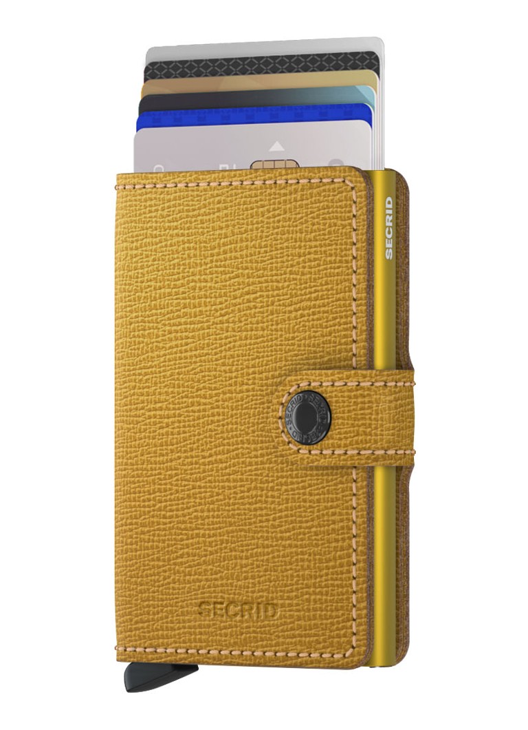 Portafoglio mini Secrid in pelle con porta carte di credito.