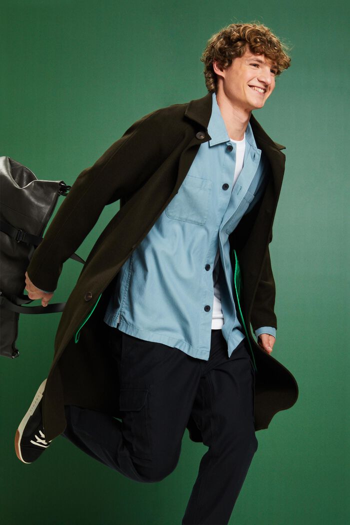 Button-Down-Hemd aus Twill