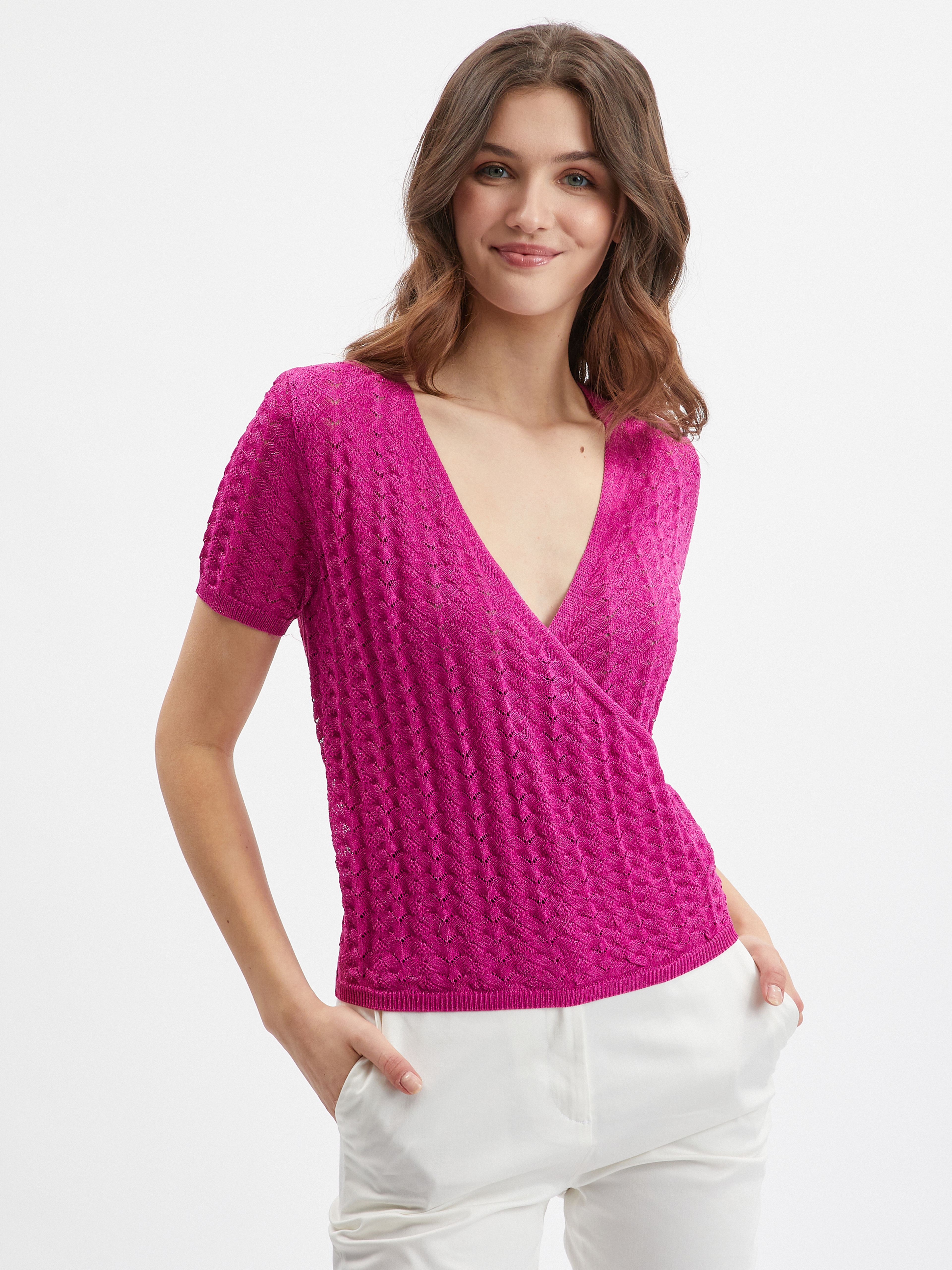 Rosa Damen-Pullover-Shirt ORSAY