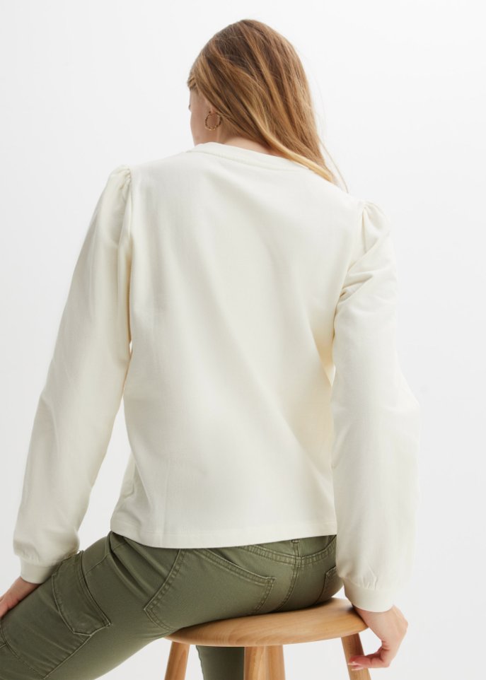 Sweatshirt mit Puffärmel