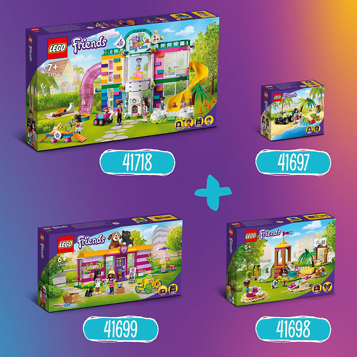 LEGO® Friends 41699 Tieradoptionscafé