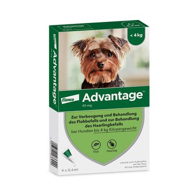 Advantage® 40 für Hunde, bis 4 kg