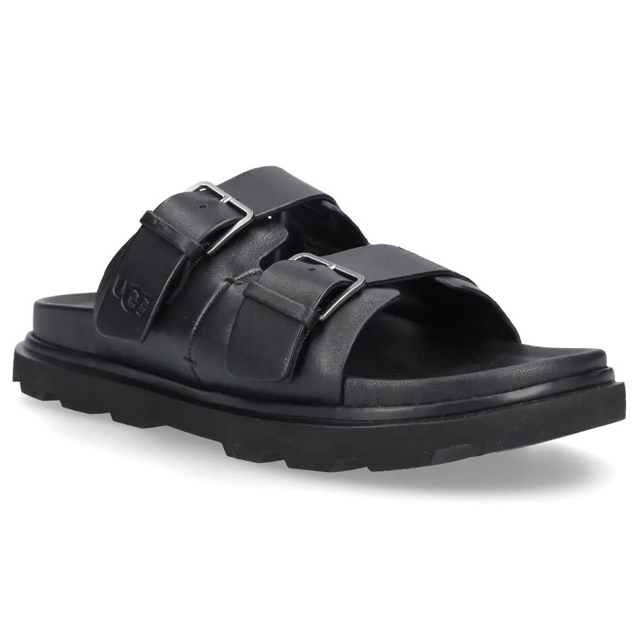 UGG - Sandalen CAPITOLA BUCCKLE Kalbsleder - schwarz