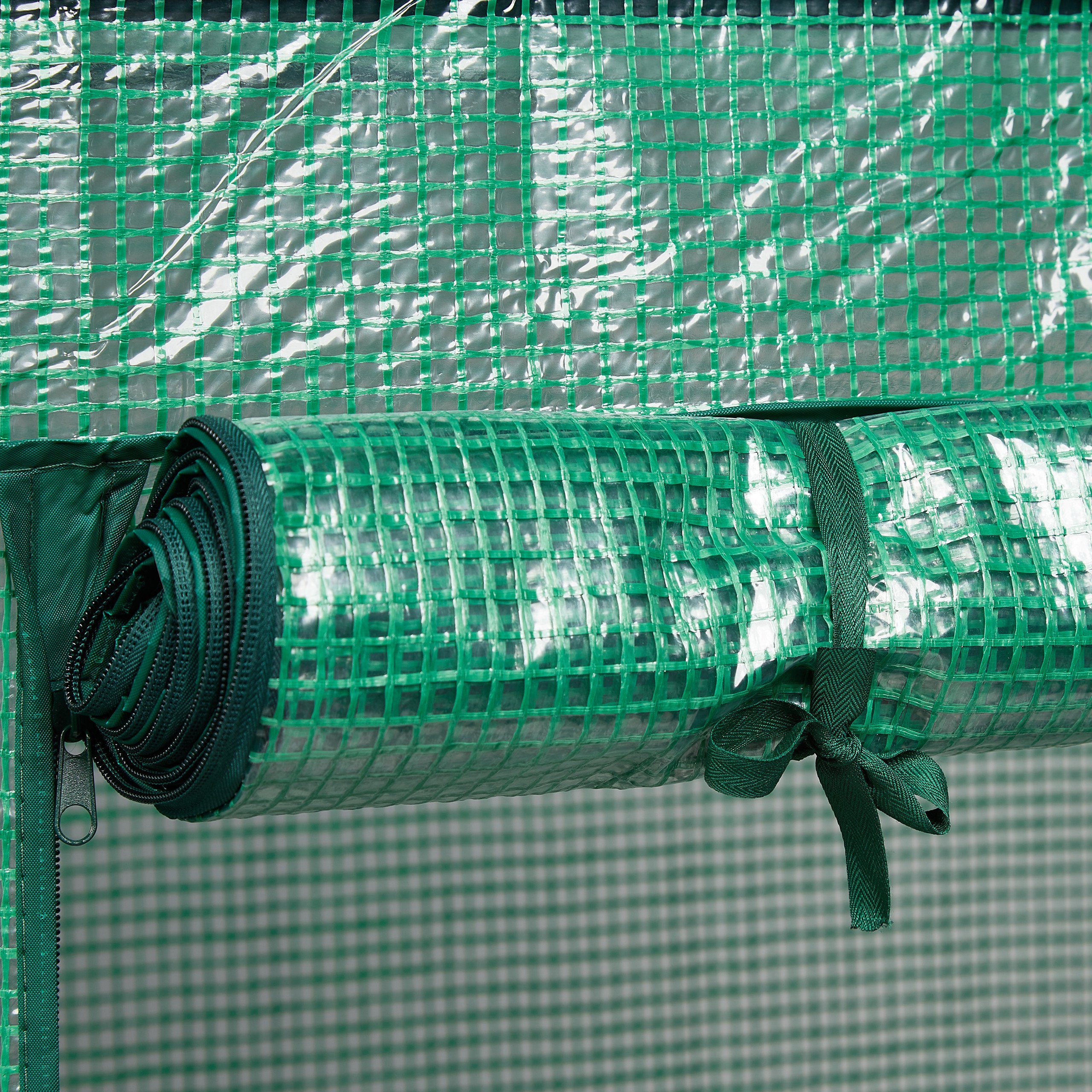 relaxdays Tomatengewächshaus 2 x Tomatengewächshaus PE