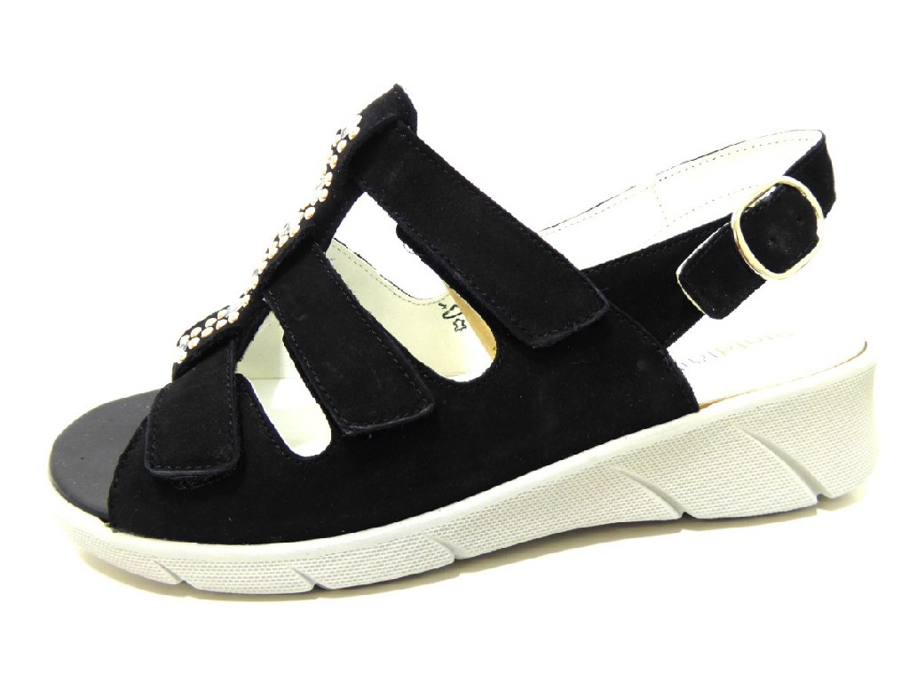 WALDLÄUFER Komfort Sandalen schwarz Kia