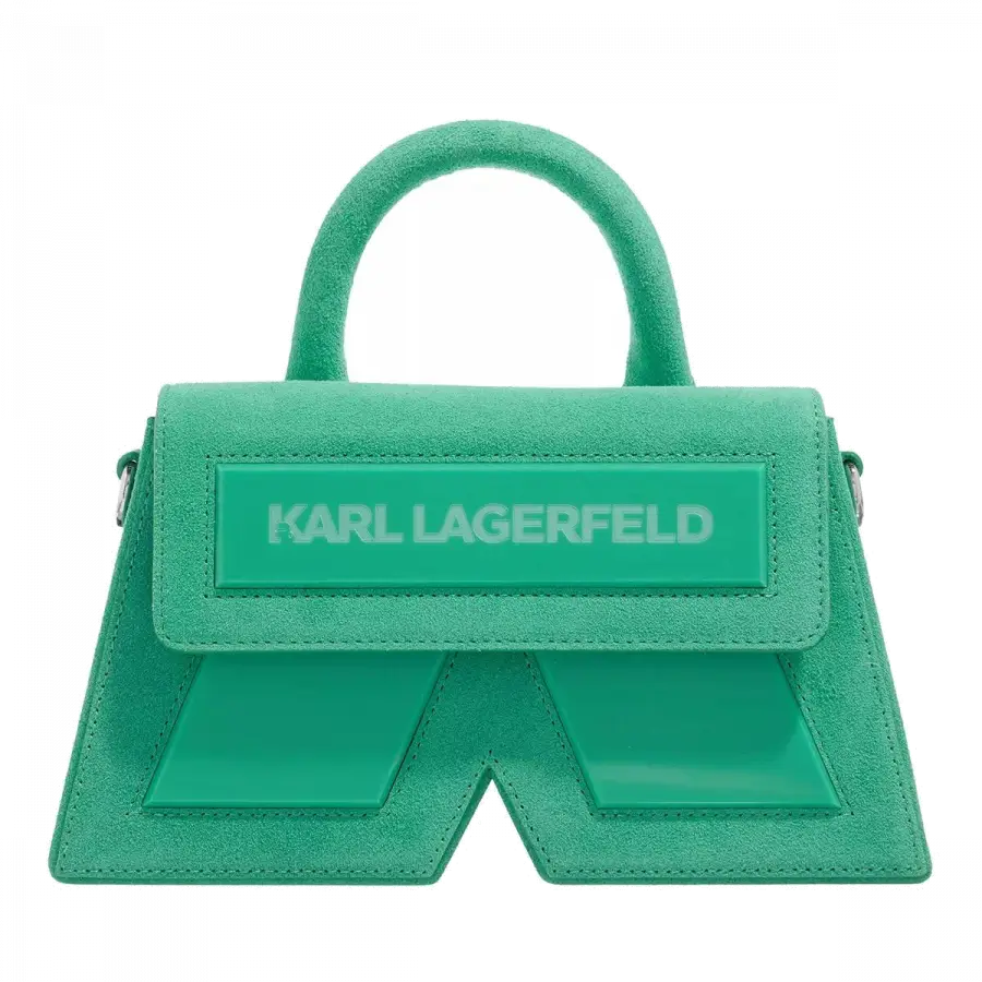 Karl Lagerfeld - Karl Lagerfeld Shoulder Bags Kalbsleder Green - grün