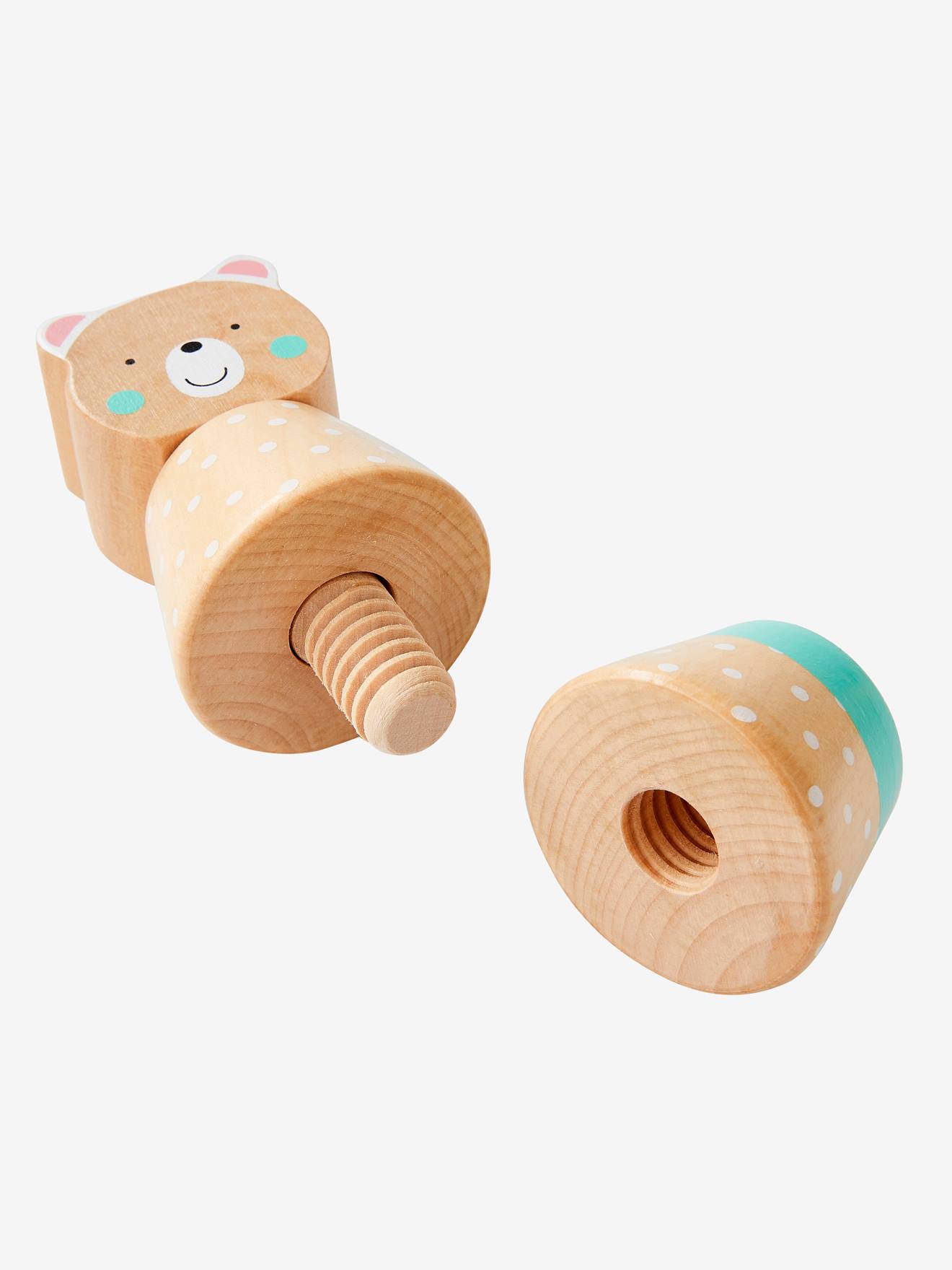 Jeu des animaux à visser en bois FSC® multicolore