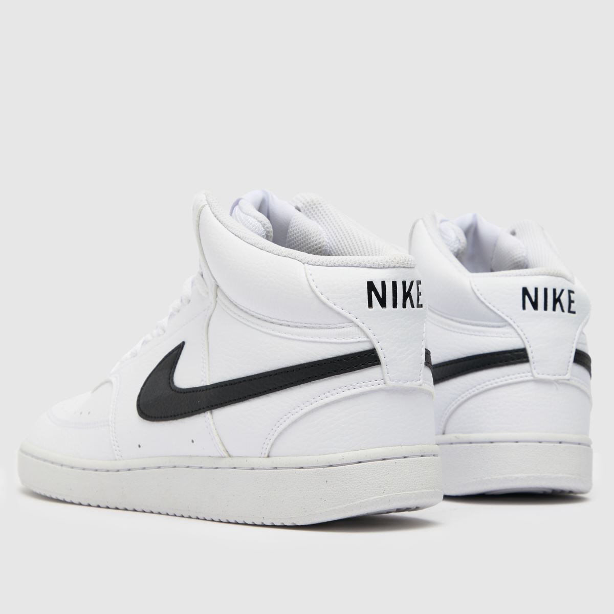 Nike Court Vision Mid Next Nature – Vita och svarta träningsskor