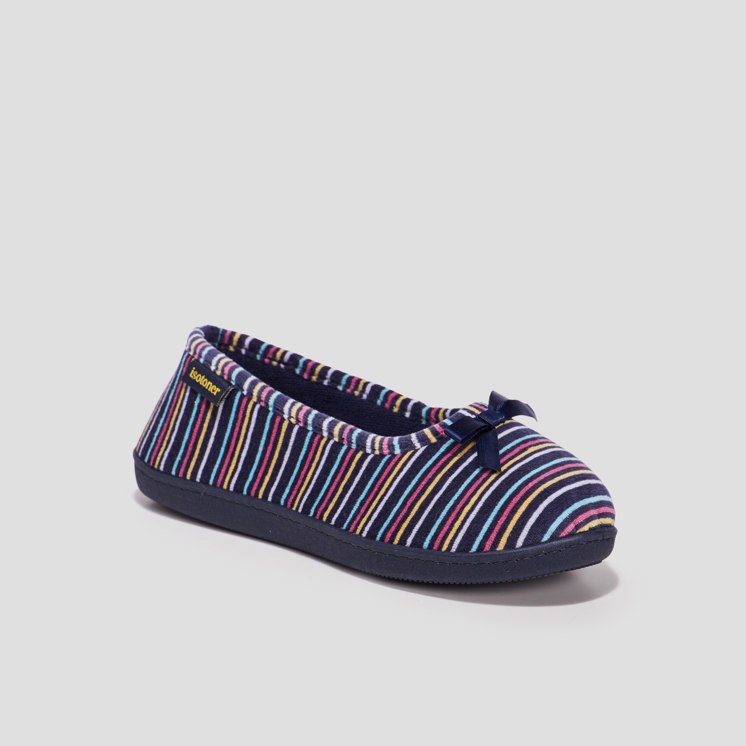 Chaussons ballerines Isotoner multicolore femme | La Halle