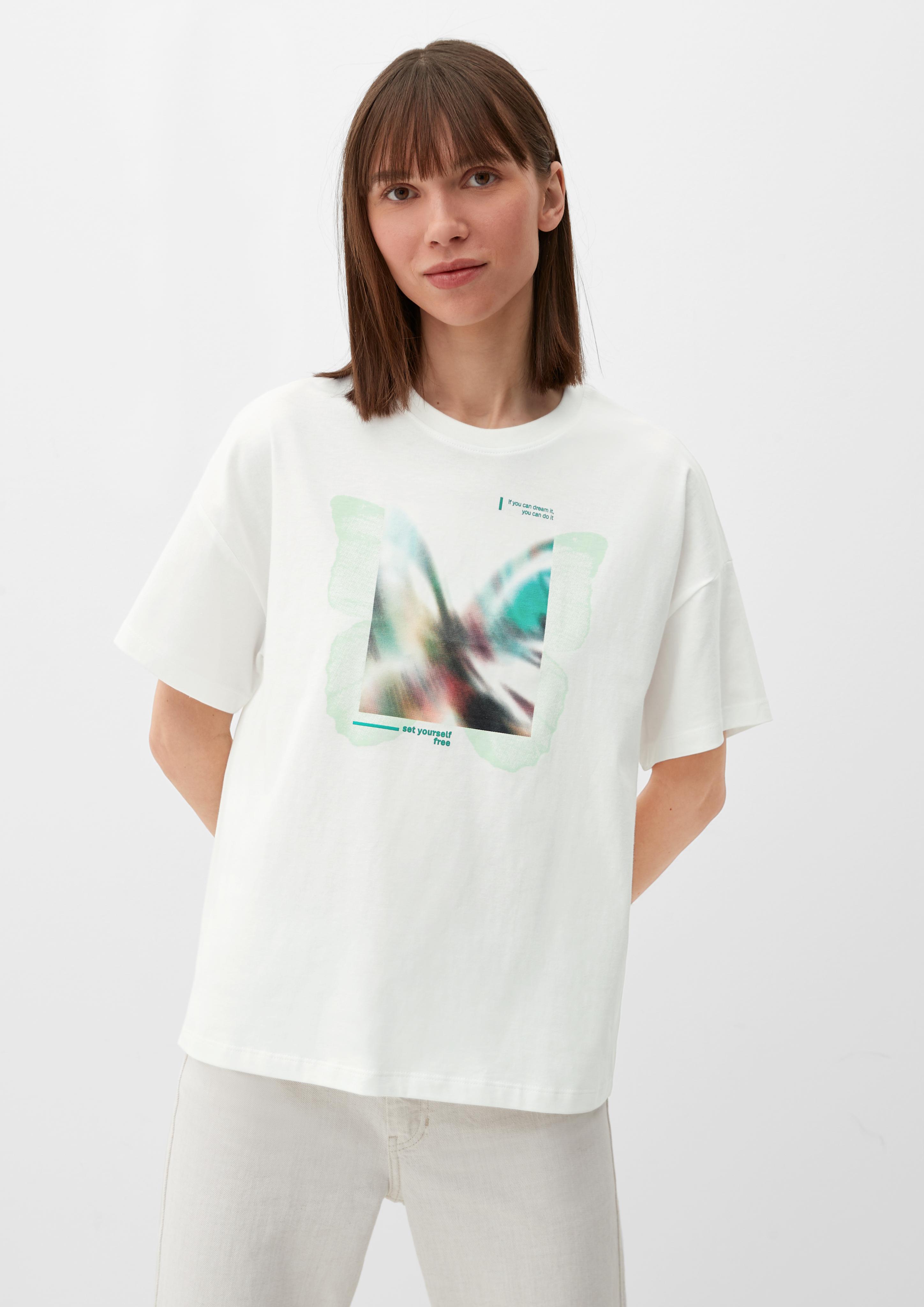 T-Shirt im Loose Fit mit Frontprint  2130597-02D1