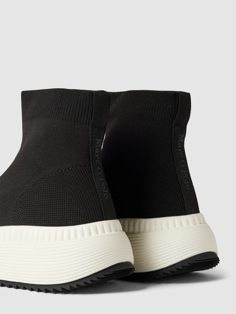 Sock-Sneaker in unifarbenem Design Modell 'Thea' in schwarz
