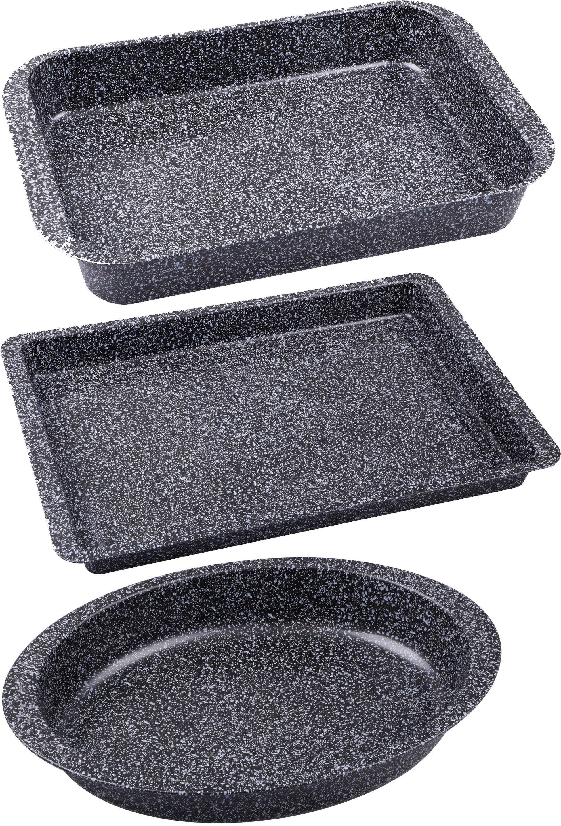 CHG Auflaufform Granito, Stahlblech, (3-St), Skandia Xtrem Plus Antihaftbeschichtung, aus dem Hause PPG