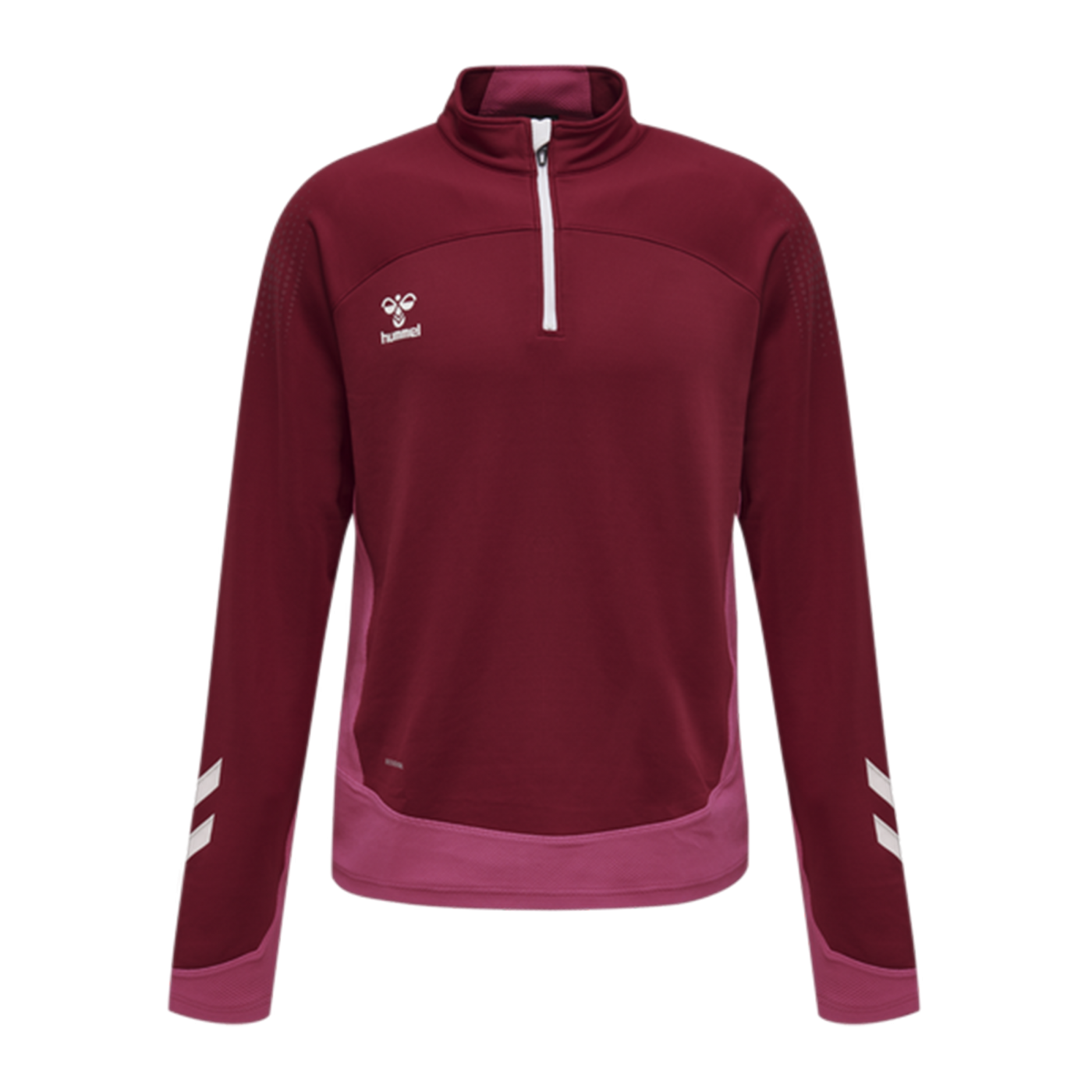 Hummel hmlLEAD HalfZip Sweatshirt Rot F3584
