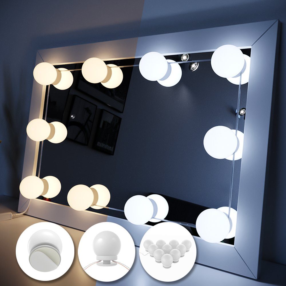 Y&D Premium Line Lichterkette LED-Beleuchtung FÜR Schminktisch Frisiertisch Lichter für Make-Up