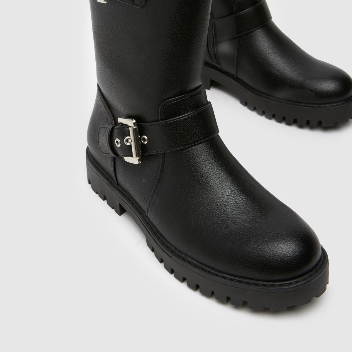 Schuh črni motoškornji cassia za dekleta