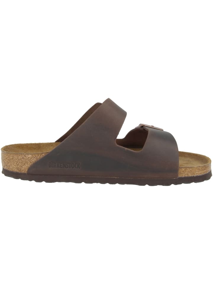 Birkenstock Sandale Arizona SFB geöltes Nubukleder Weichbettung normal in braun günstig kaufen