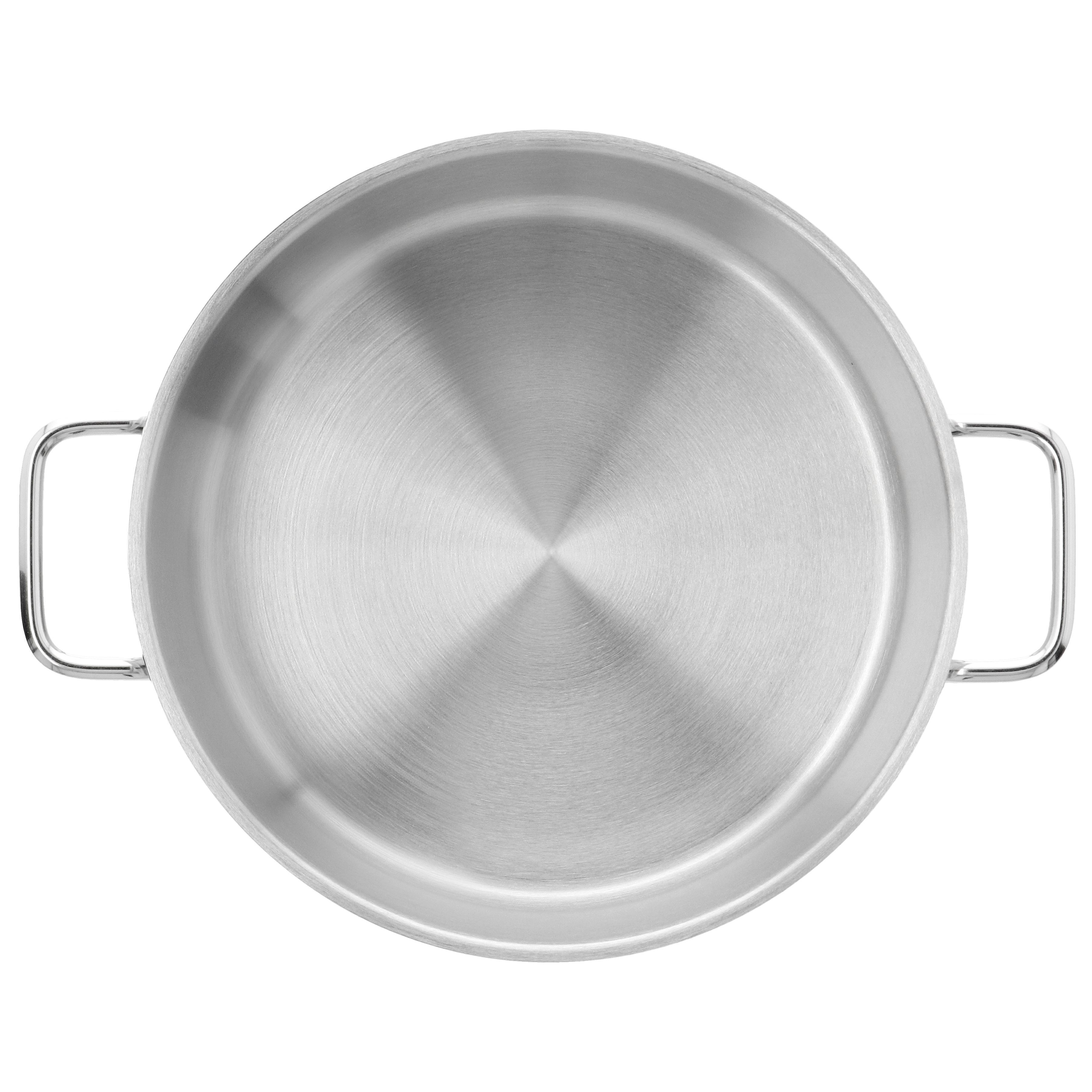 Bratentopf mit Deckel 24 cm, 18/10 Edelstahl