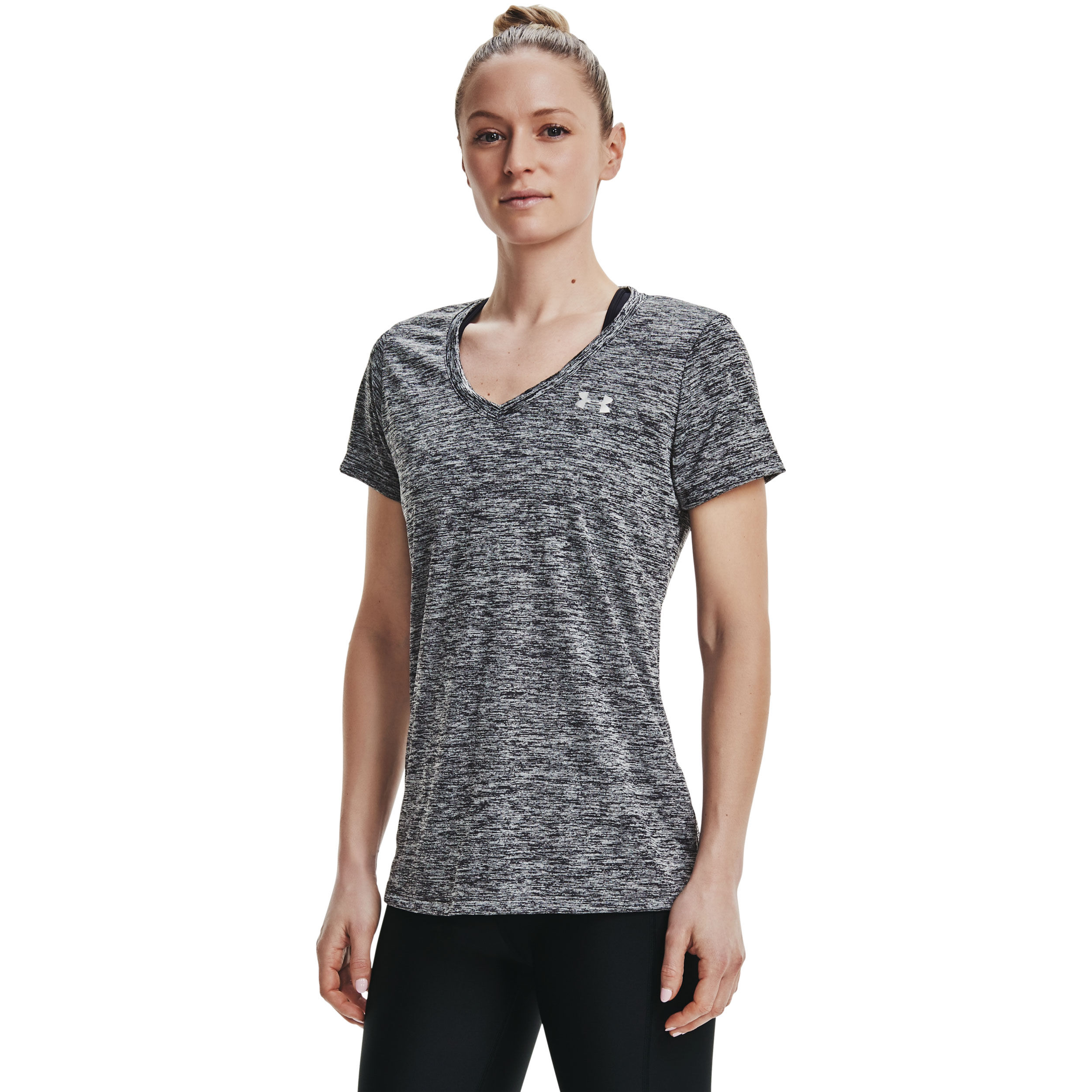 Tech Twist T-Shirt Damen - Dunkelgrau, Schwarz