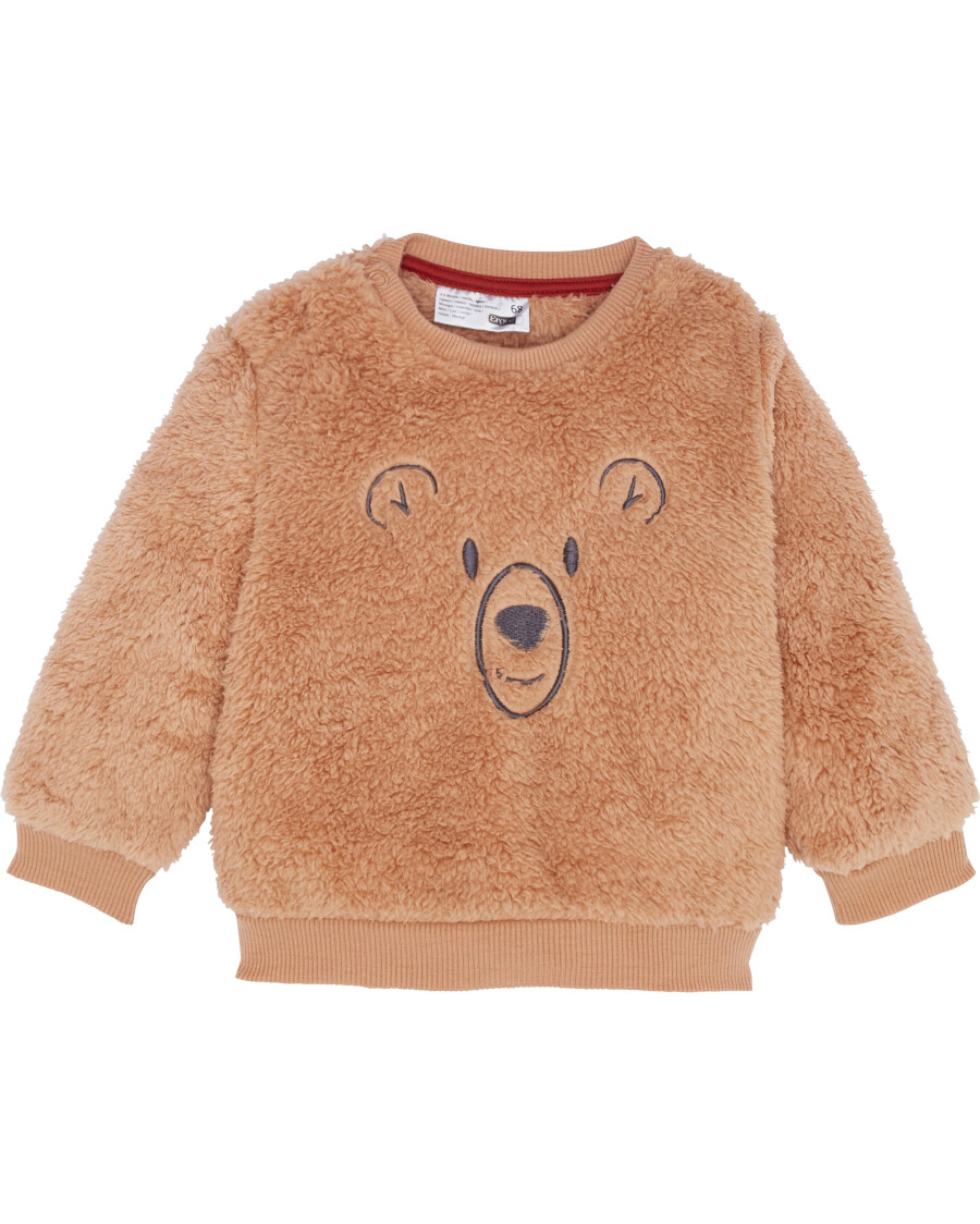 Strukturierter Fleecepullover