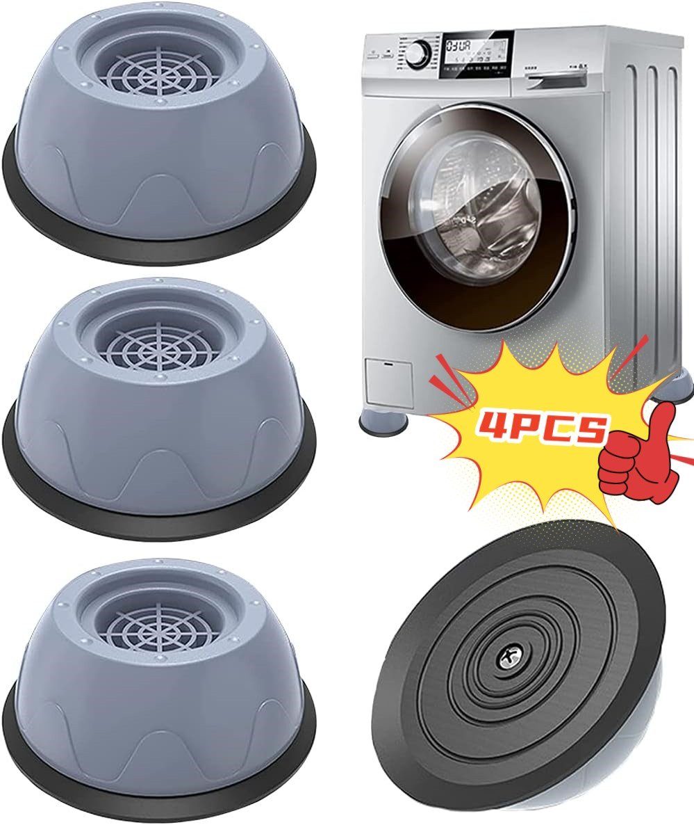 Hikeren Möbelfuß 4 Stück Waschmaschine Füße Pad Fußpolster Universal Vibrationsdämpfer