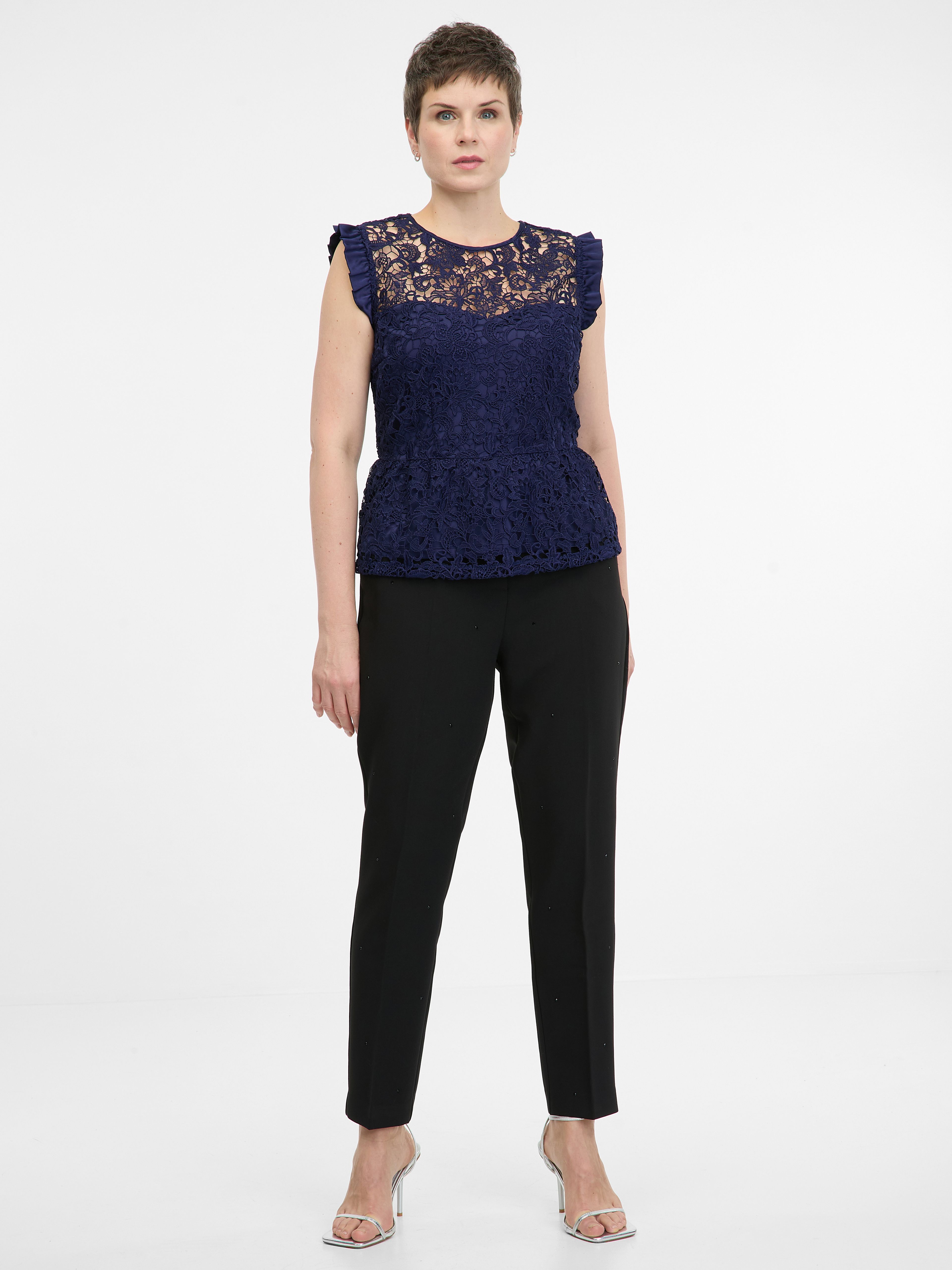 Dunkelblaue Damenbluse ORSAY