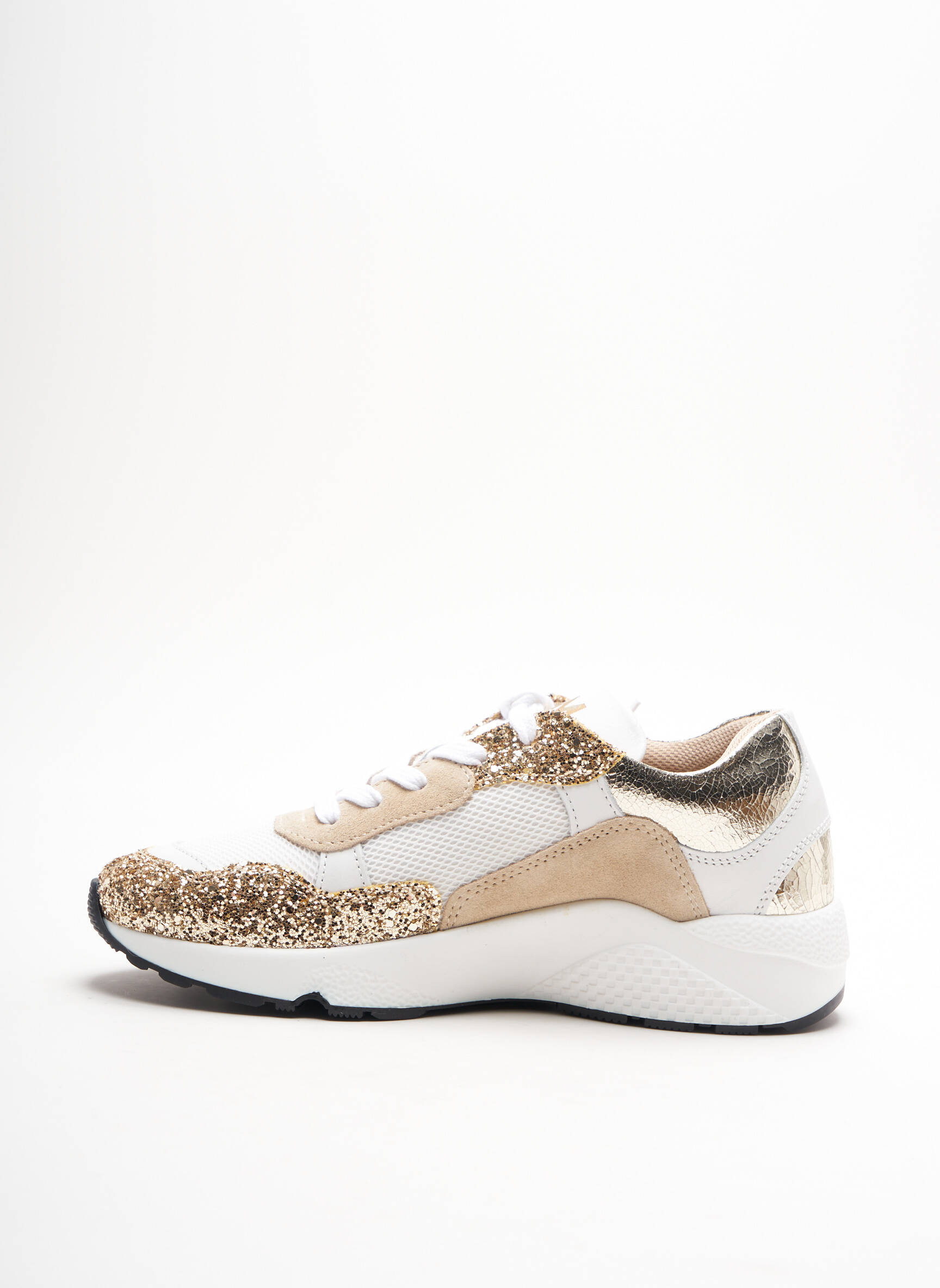 Canal St Martin Baskets Femme couleur beige