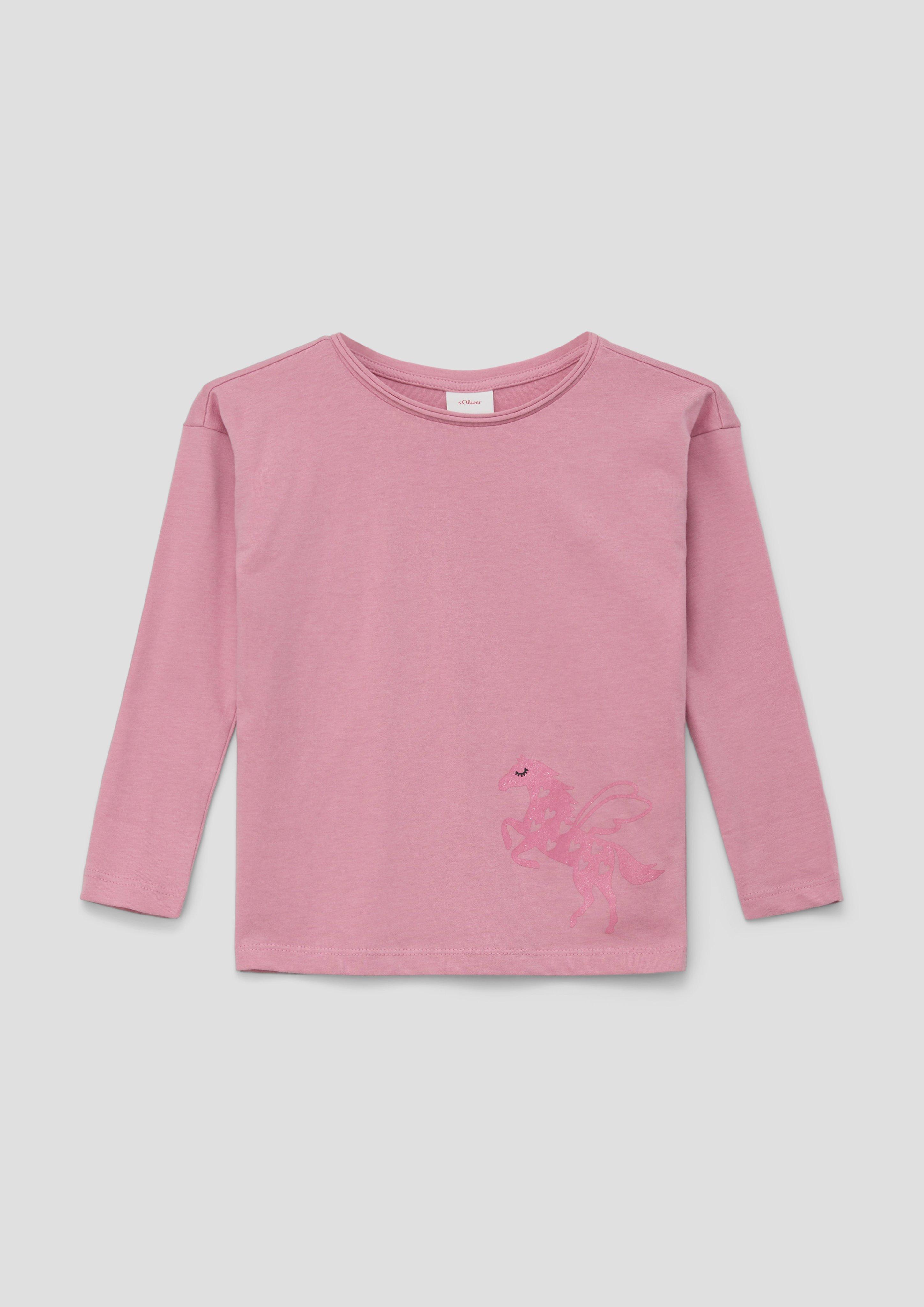 Longsleeve mit Glitzer-Print  2133804-4350