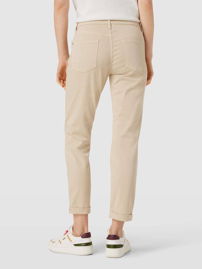 Jeans mit fixierten Beinumschlägen Modell 'PIPER' in sand