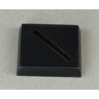 1 Inch Square Plastic Base, Universal Slot (20)