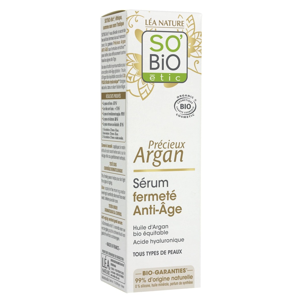 LÉA NATURE SO BiO étic Sérum fermeté Anti-Âge, Précieux Argan Sérum