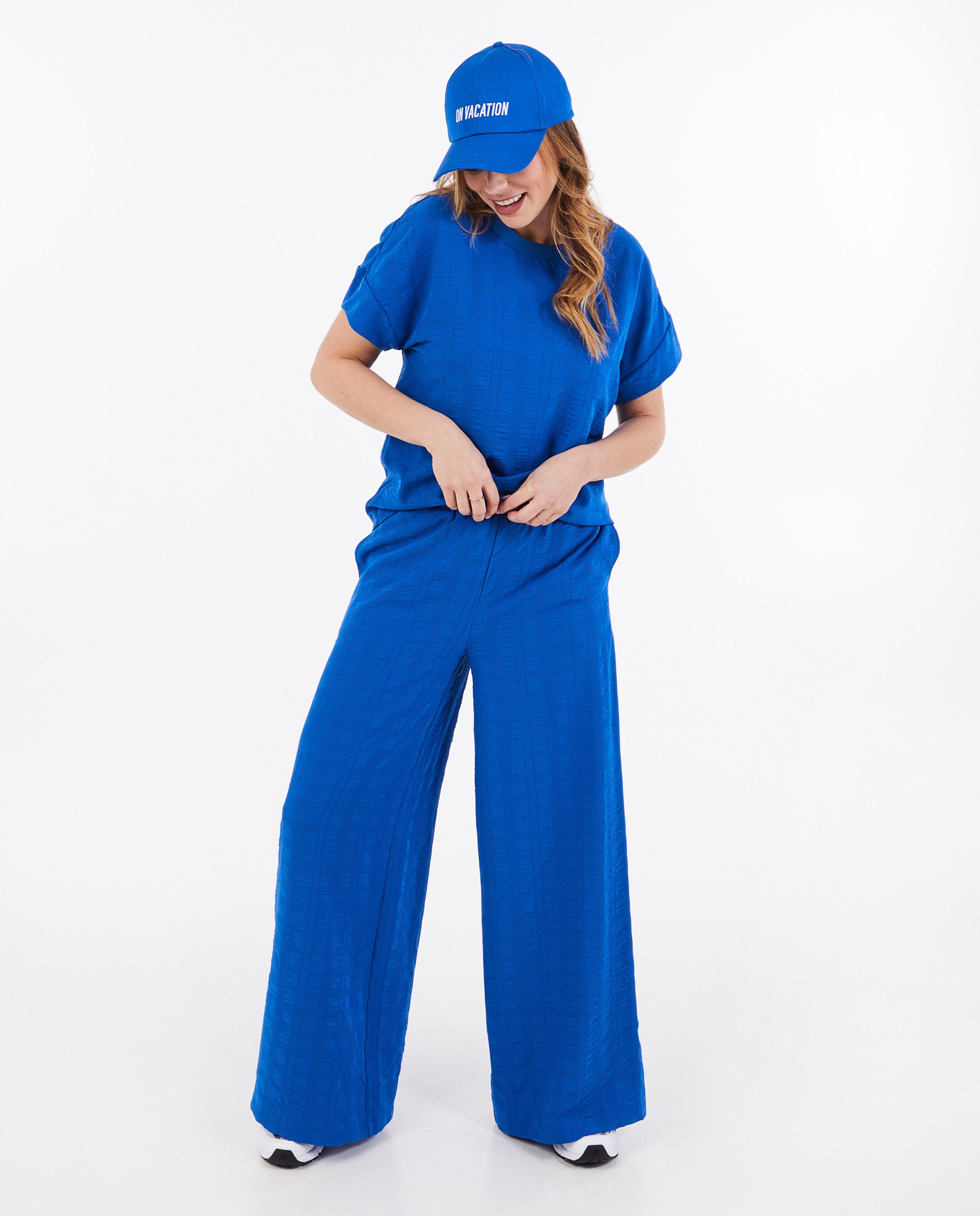 Pantaloni Sora Blue albaștri
