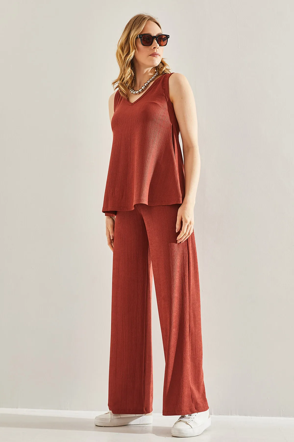 Bianco Lucci  Basic-Unterteil-Top-Set für Damen