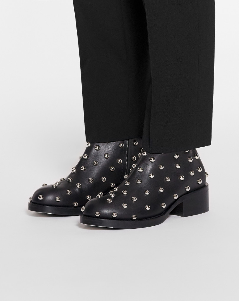 BOTTINES MEDLEY EN CUIR AVEC STUDS