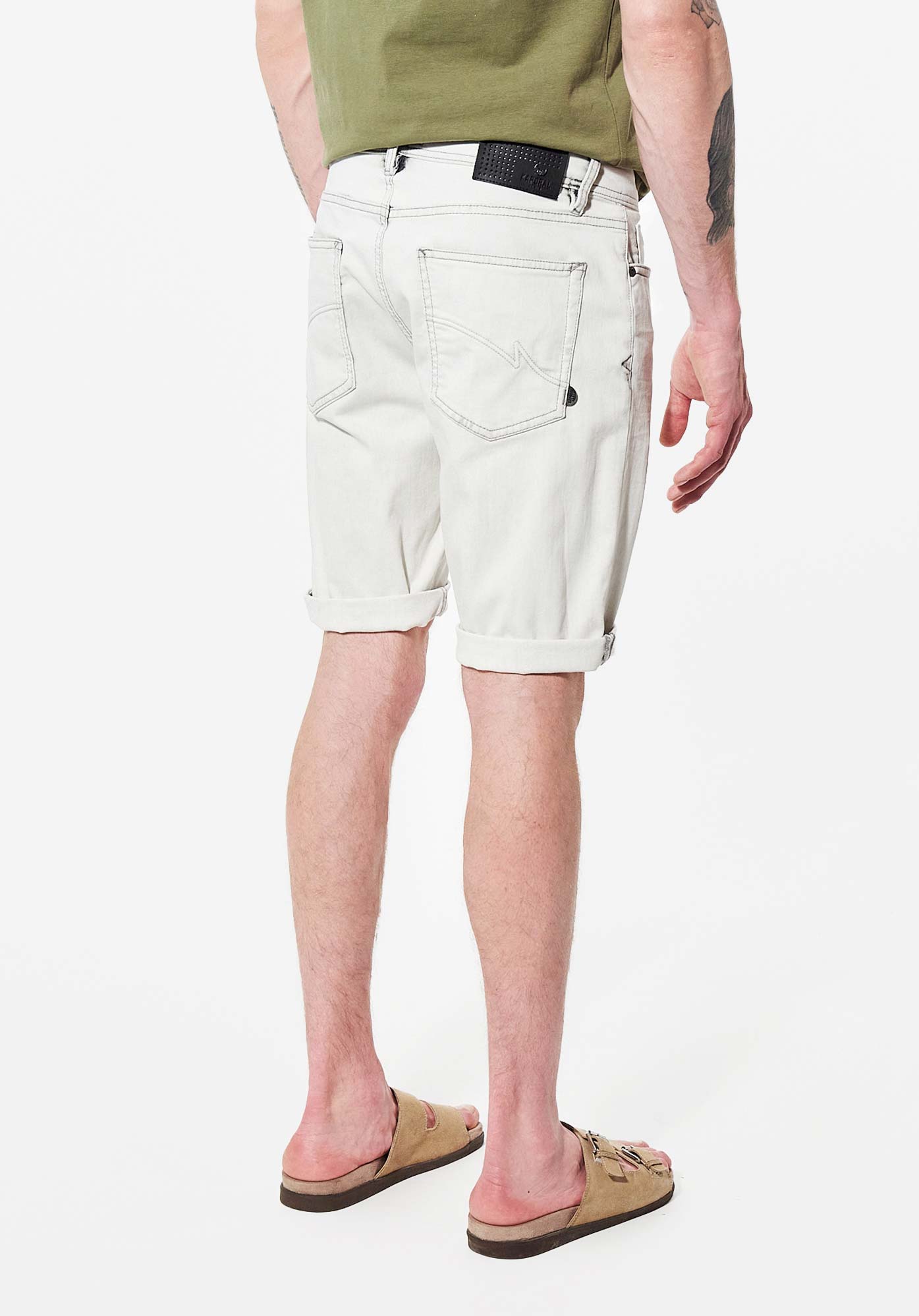 VITO   Bermuda straight en jean Homme