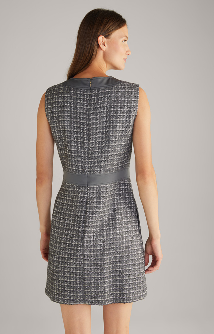 Tweed-Kleid in Grau