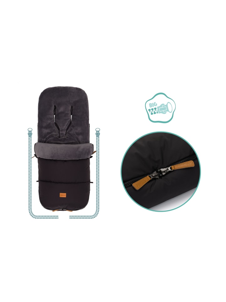 fillikid Winterfußsack Kinley Exklusiv in Schwarz günstig kaufen onesize