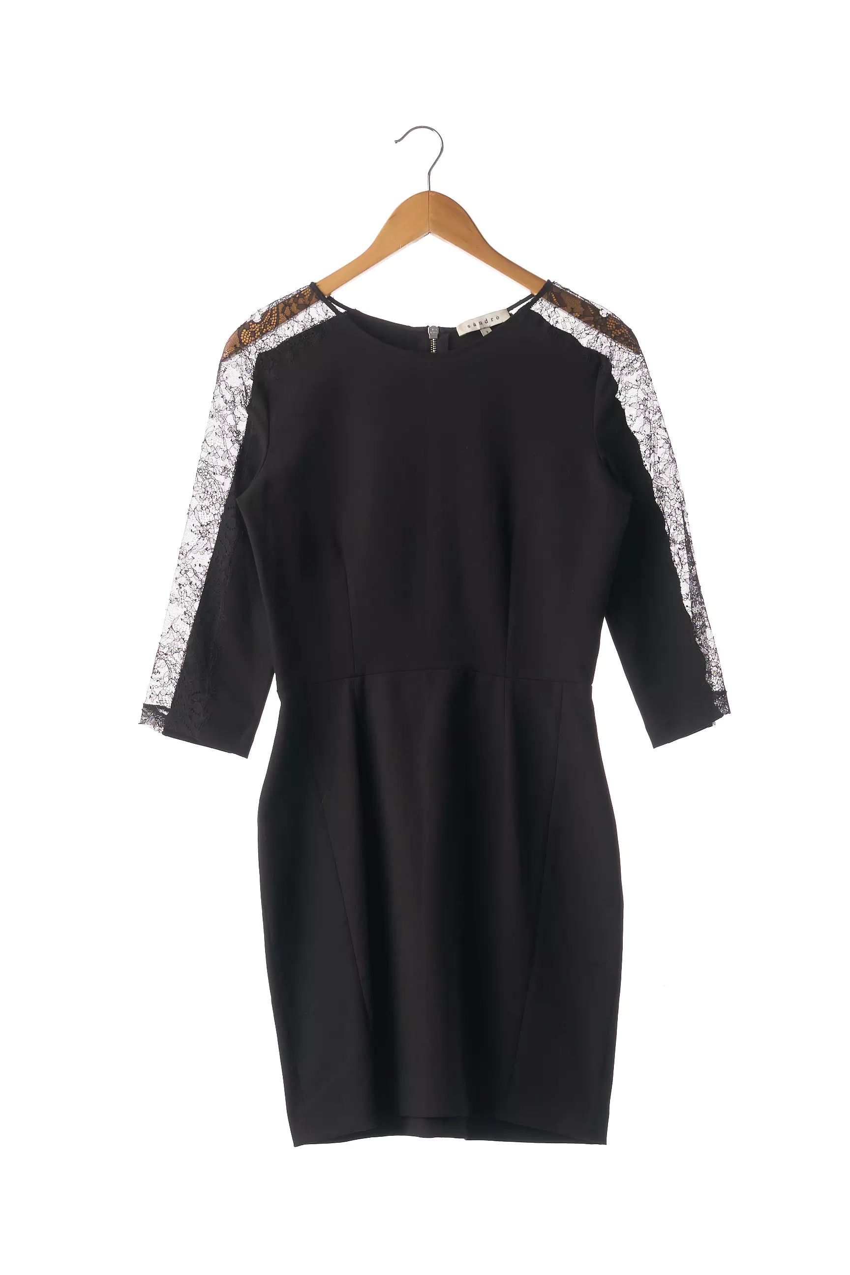 Sandro Robes Mi Longues Femme couleur noir