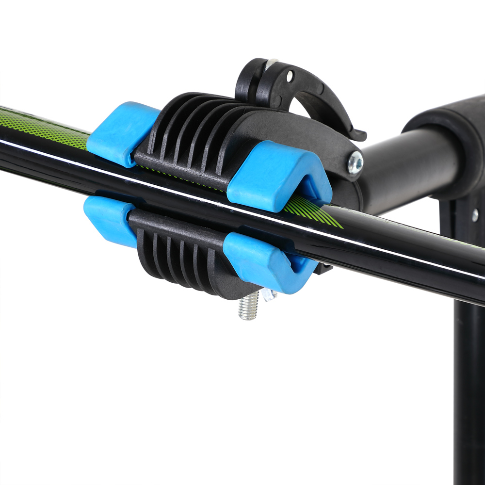 Monzana Fahrradmontageständer 108-190 x 144cm schwarz / blau