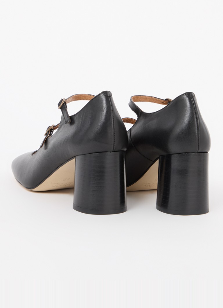 Pantofi cu toc din piele cu rozmarin de la Sessùn