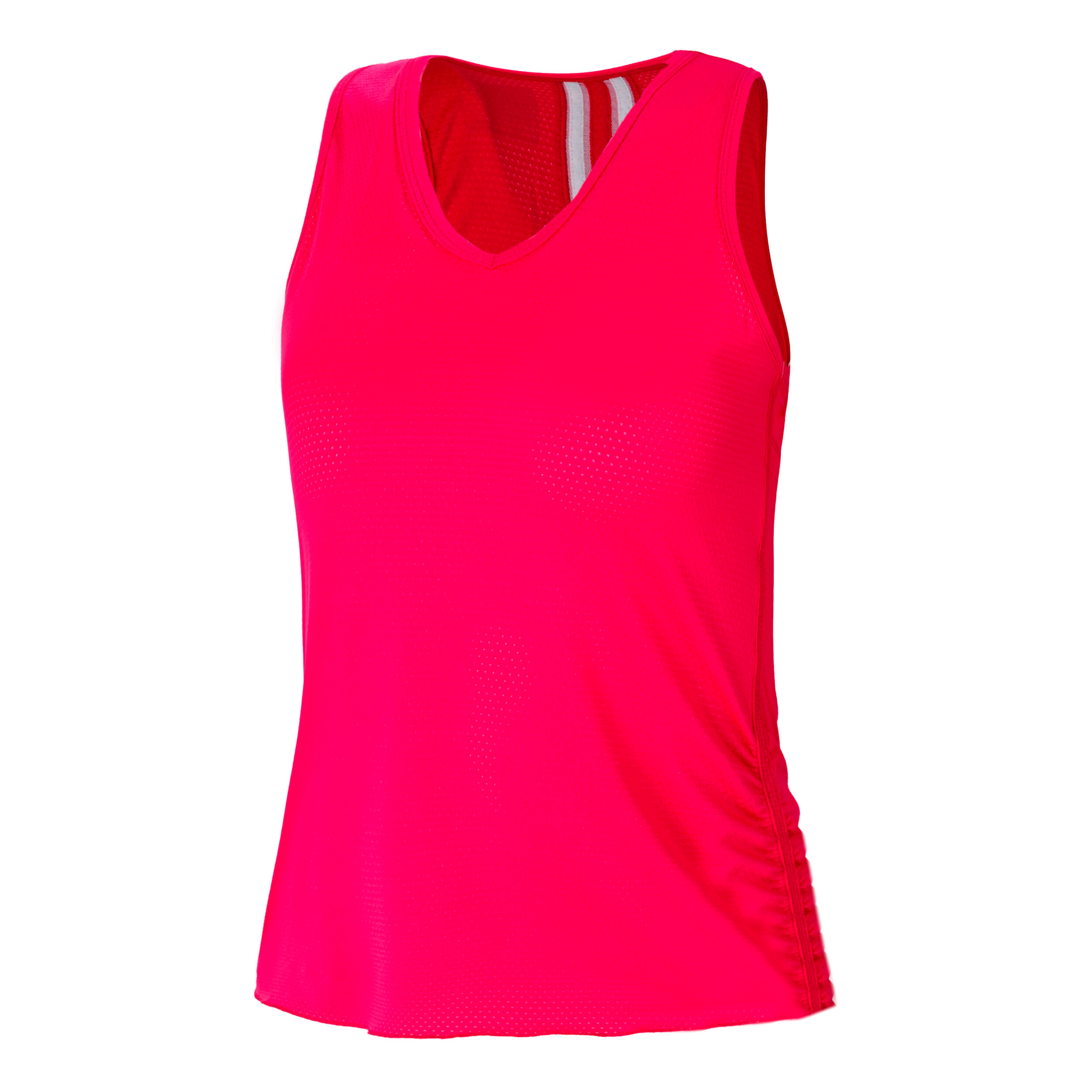 Pindot V-Neck Tank-Top Special Edition Damen - Pink, Weiß