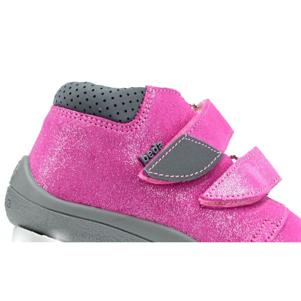 Beda Janette mit Membran (BF 0001/W/M/TS/2) rosa Barfuß-Stiefeletten