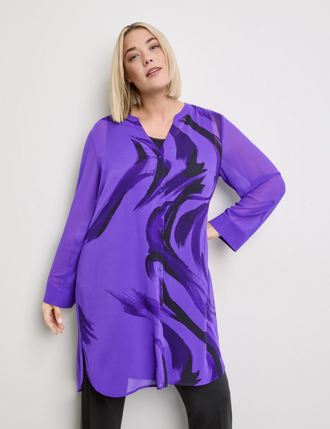 Semitransparente Longbluse