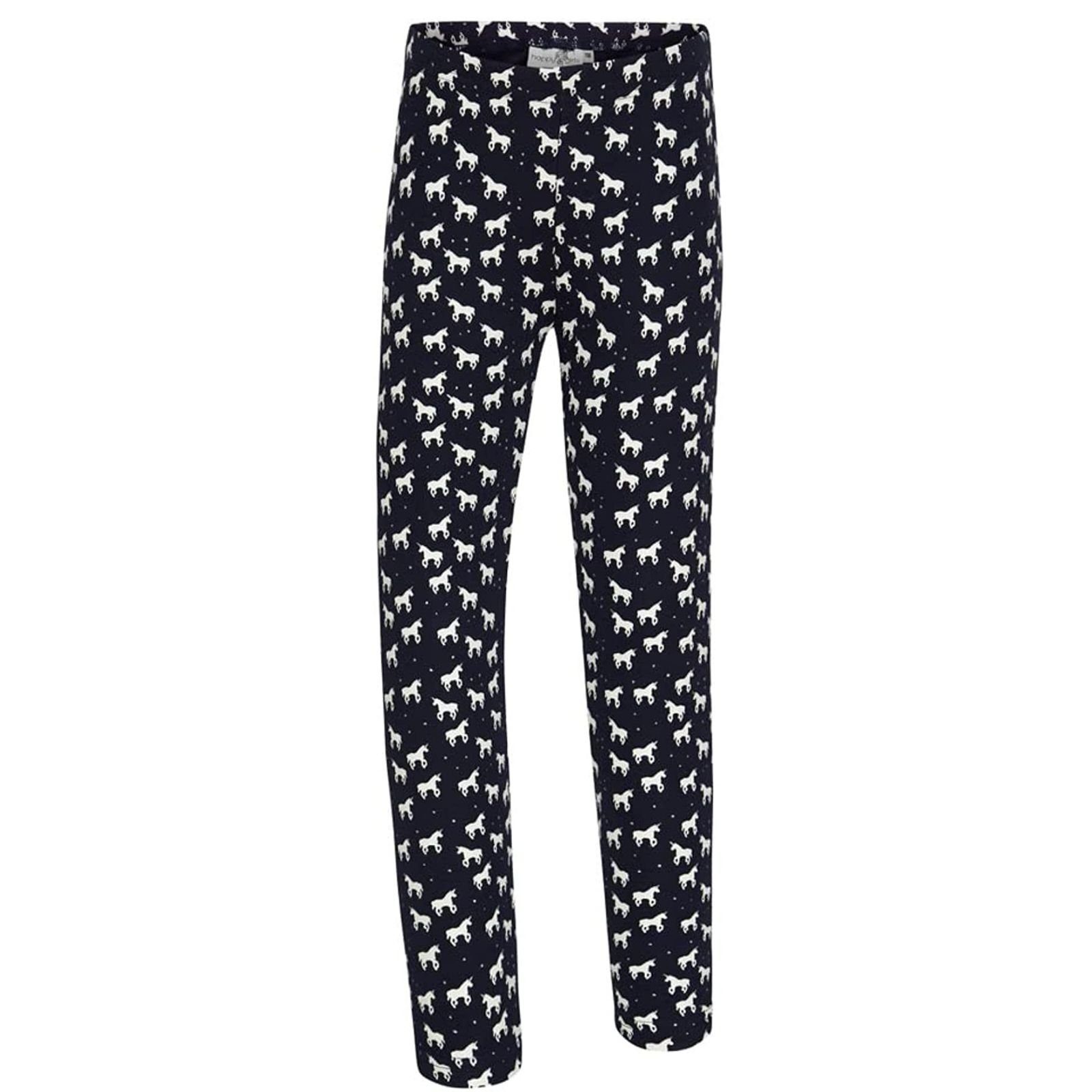 happy girls Sweathose Happy Girls Thermo Leggings Navy Einhorn Kinder Thermo Mädchen Leggings mit Glitzer Einhorn Print,dunkelblau,innen gefüttert