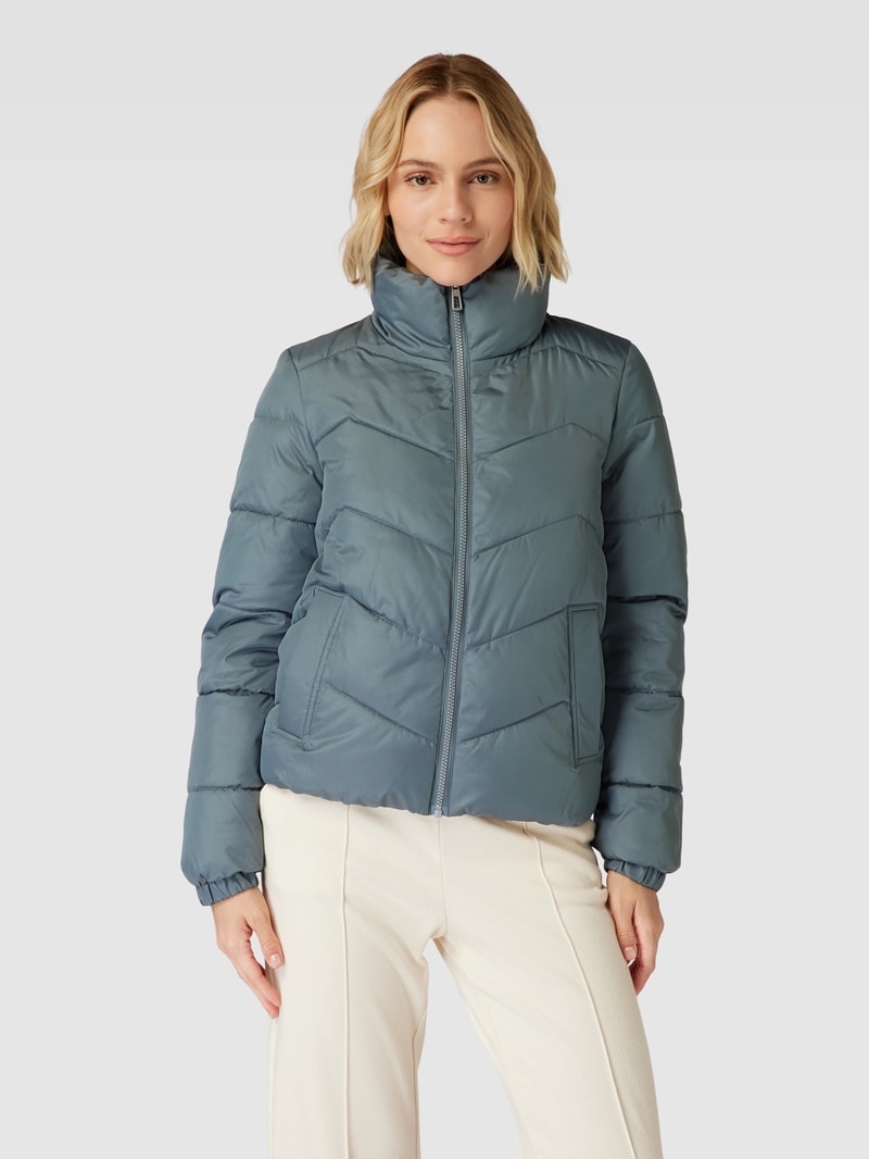 Steppjacke mit Reißverschlusstaschen Modell 'LIGA' in graphit