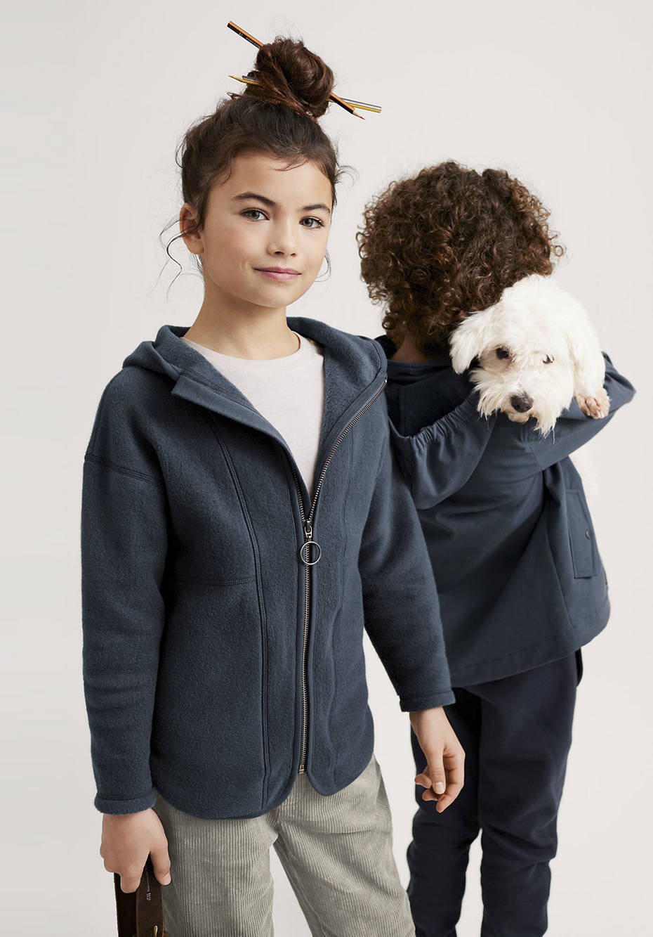 Softfleece-Jacke aus reiner Bio-Baumwolle