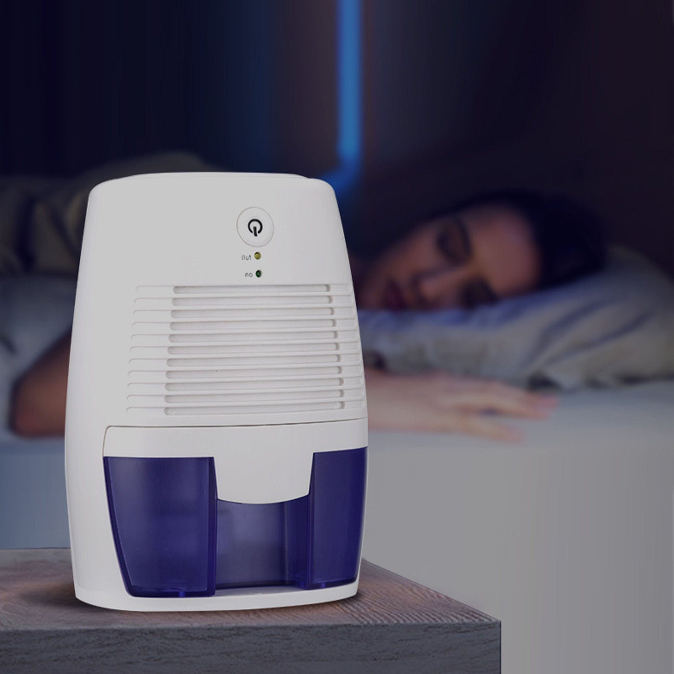 Dedom Luftentfeuchter Luftentfeuchter,Kleiner Luftentfeuchter,USB-Aufladung,Halbleiter, für 15 m³ Räume, Geräuschloser Betrieb
