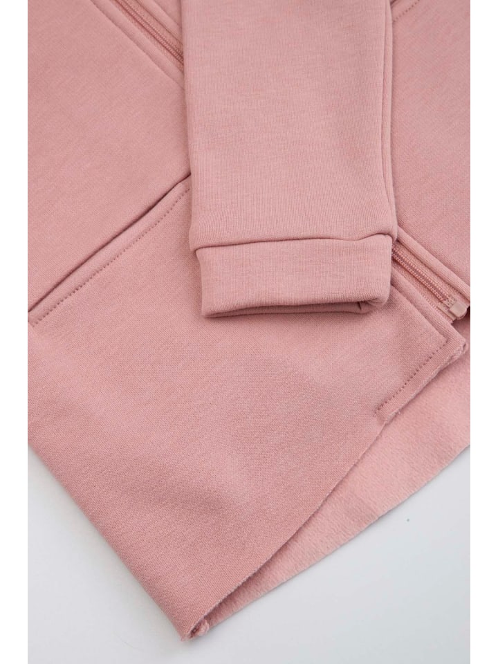Coccodrillo Sweatshirt mit Reißverschluss in rosa günstig kaufen