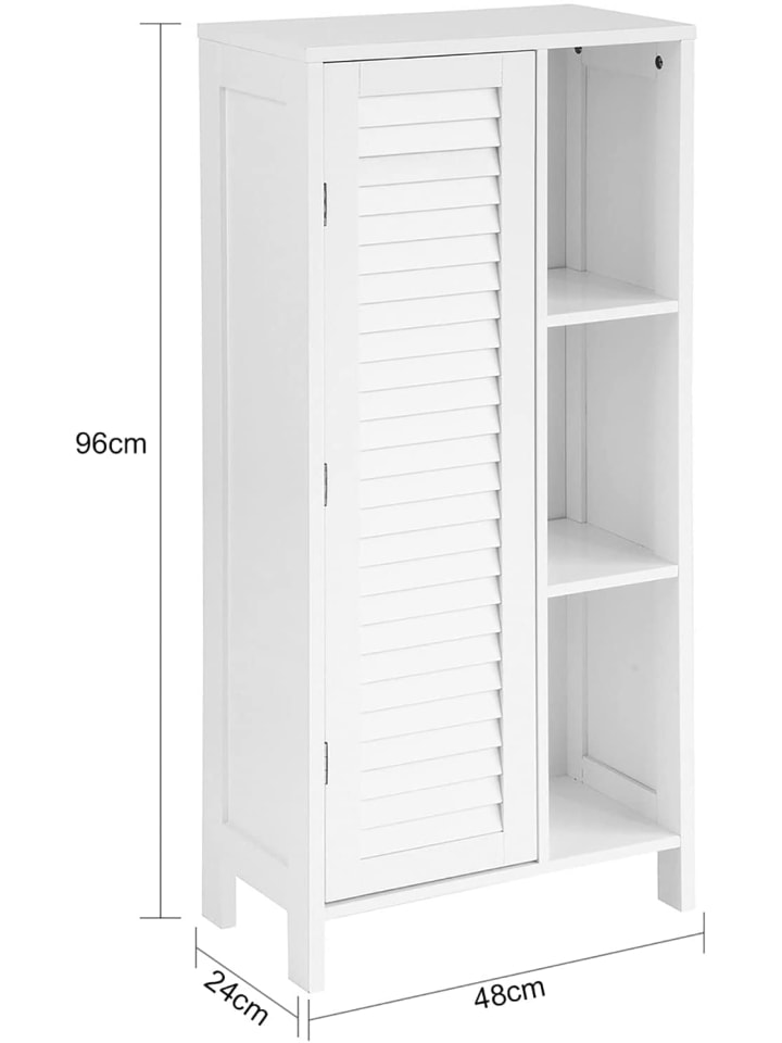 SoBuy Badkommode in Weiß - (B)48 x (H)96 x (T)24cm günstig kaufen onesize